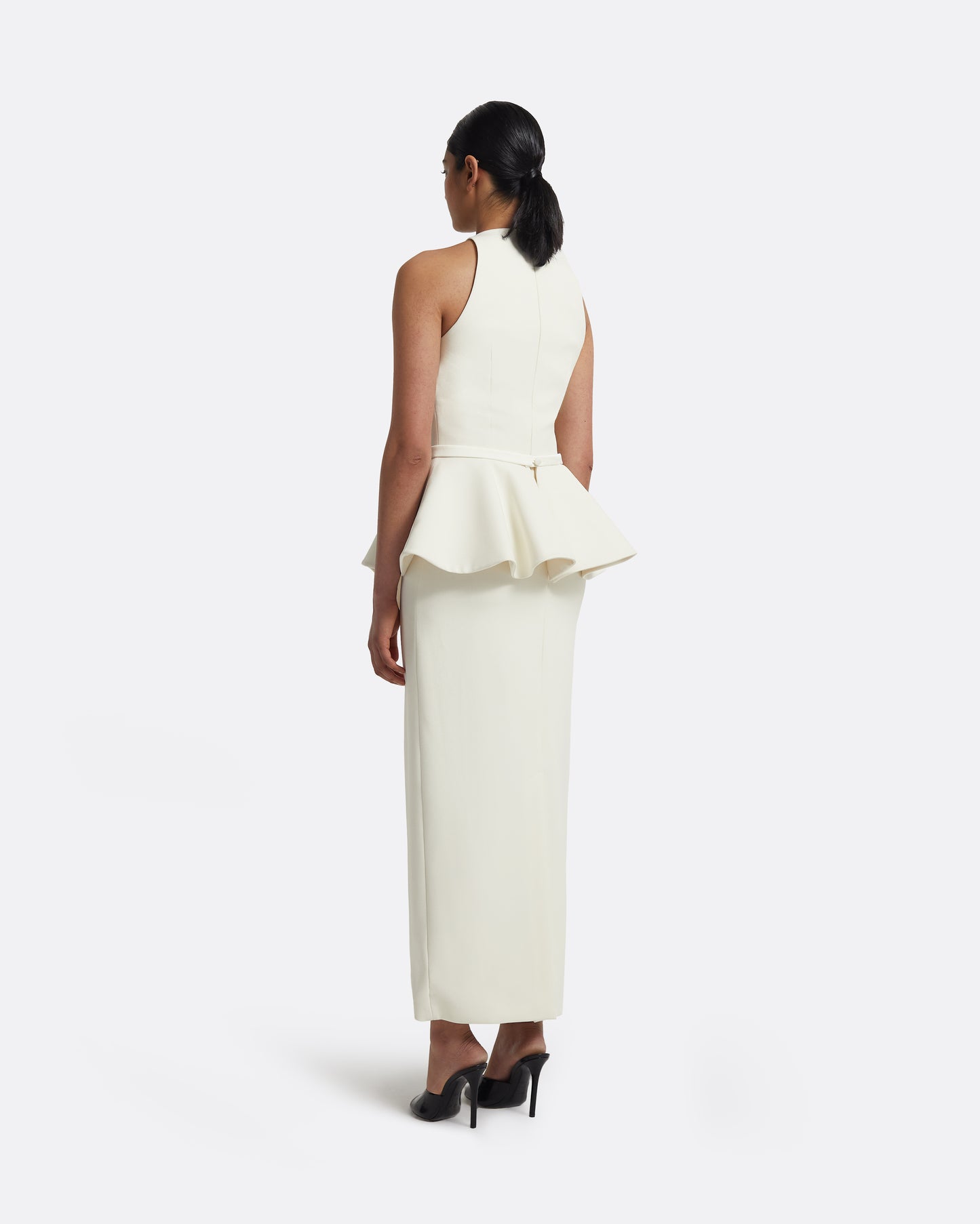Riya Midi Dress in Ivory