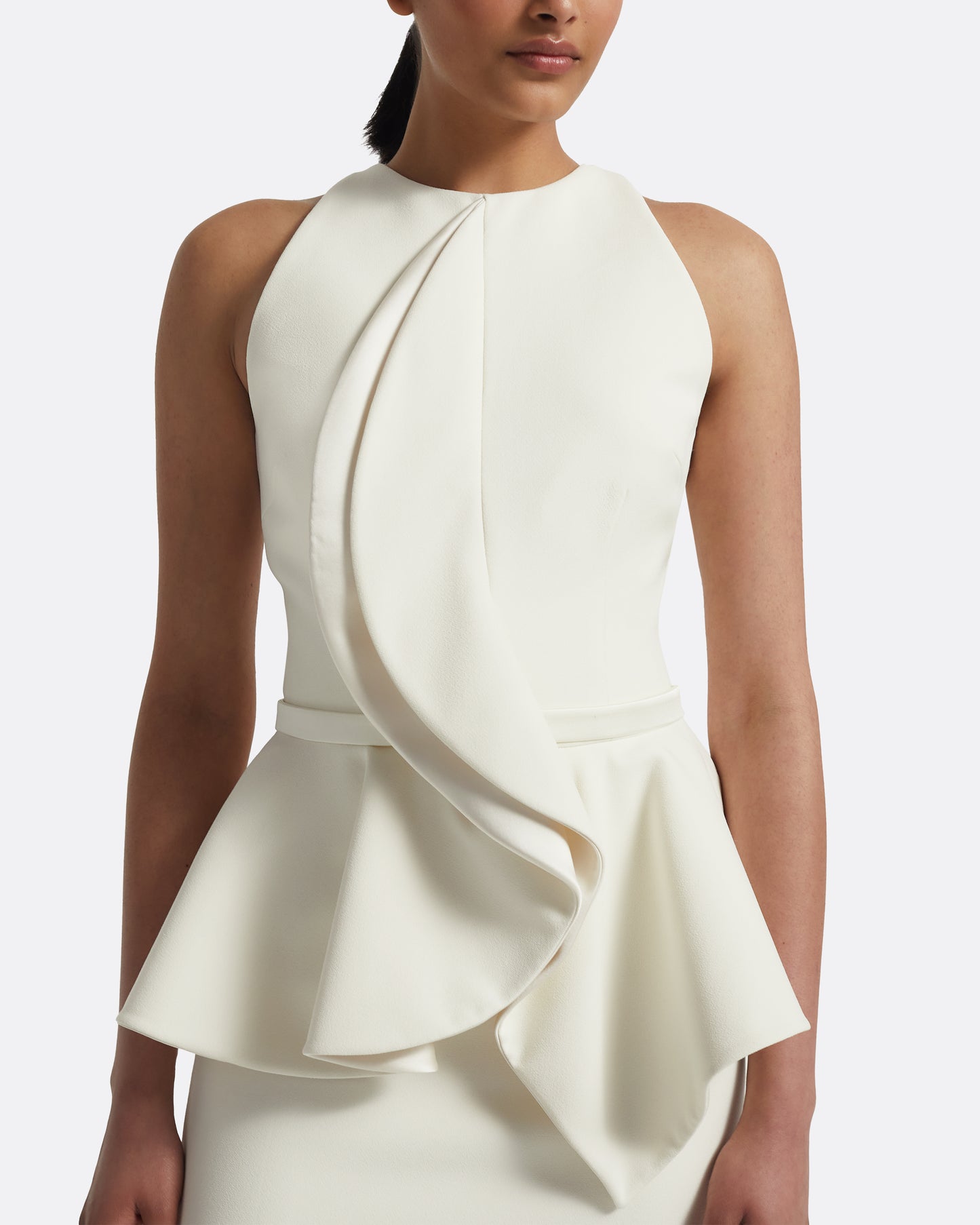 Riya Midi Dress in Ivory