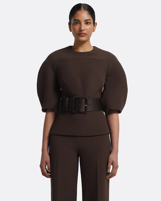 Kimari Top in Peat Brown