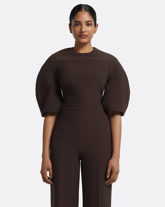 Kimari Top in Peat Brown