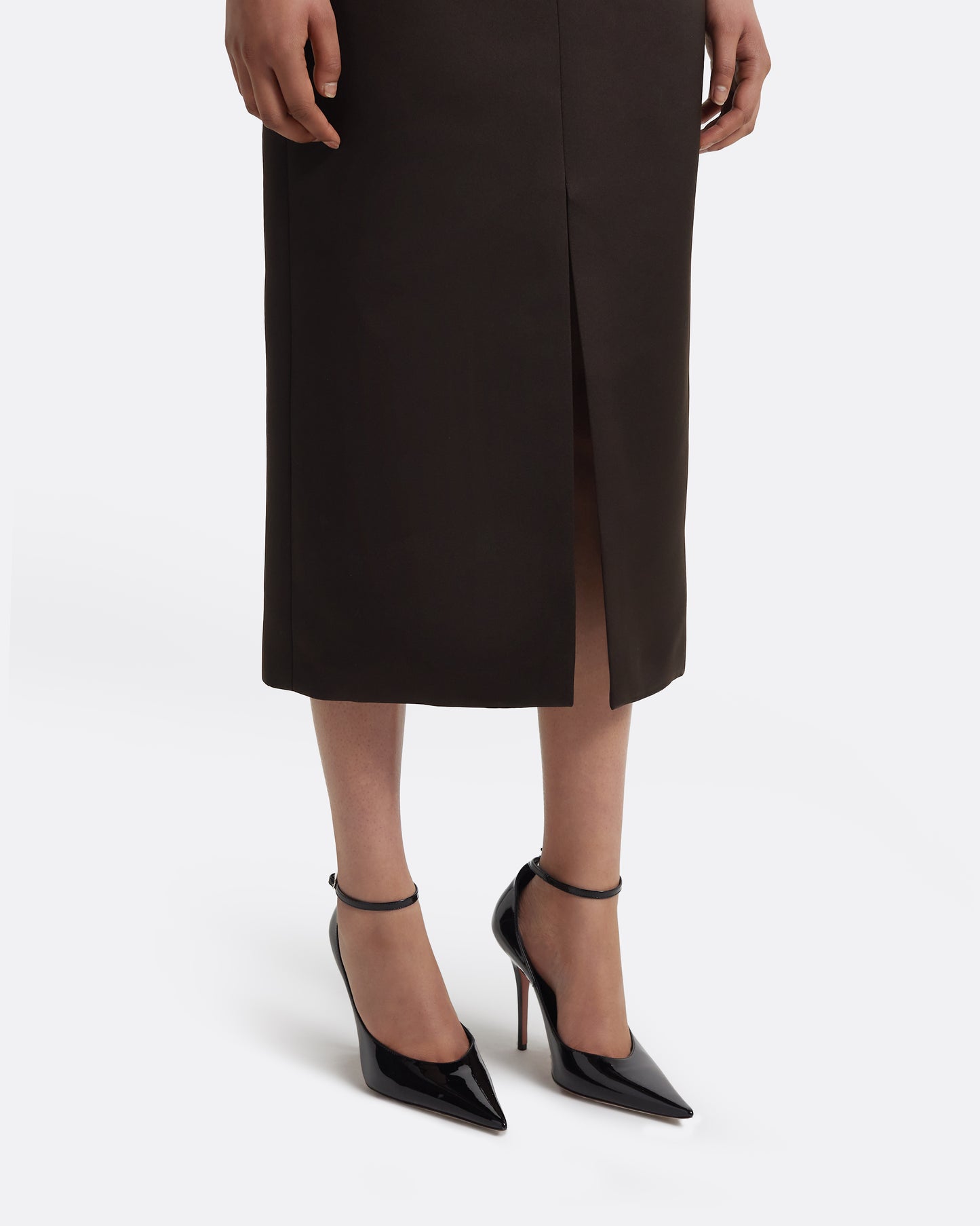 Grainee Skirt in Peat Brown