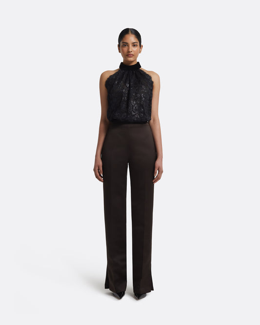 Rikina Trousers in Peat Brown