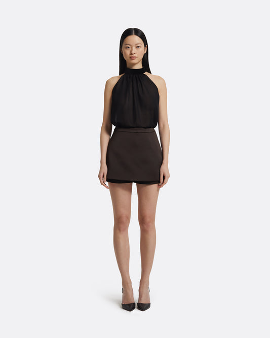 Matilda Skirt in Peat Brown