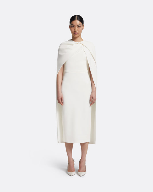 Oria Midi Dress in Ivory