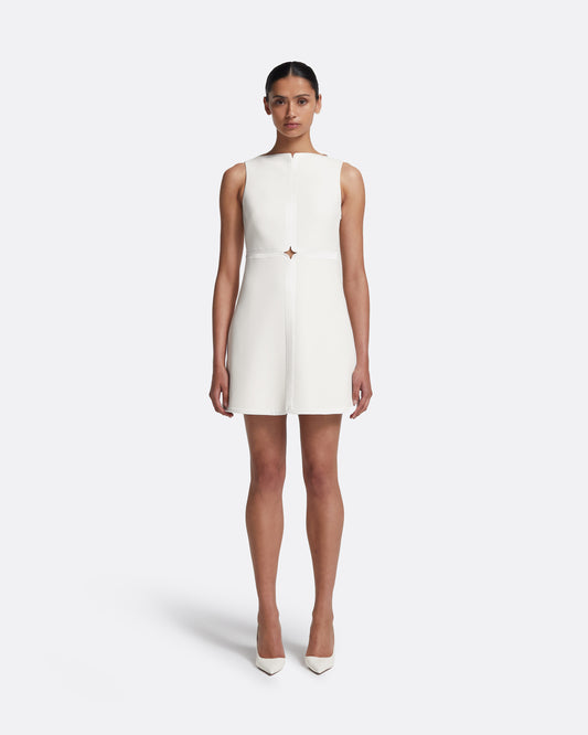 Isra Short Dress in Ivory