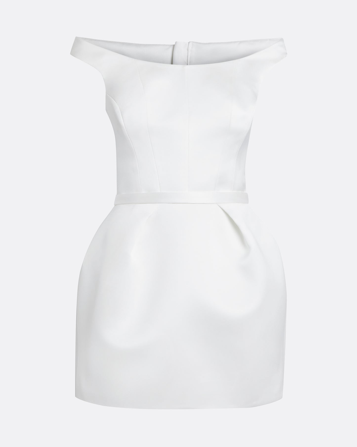 Senka Short Dress in Porcelain