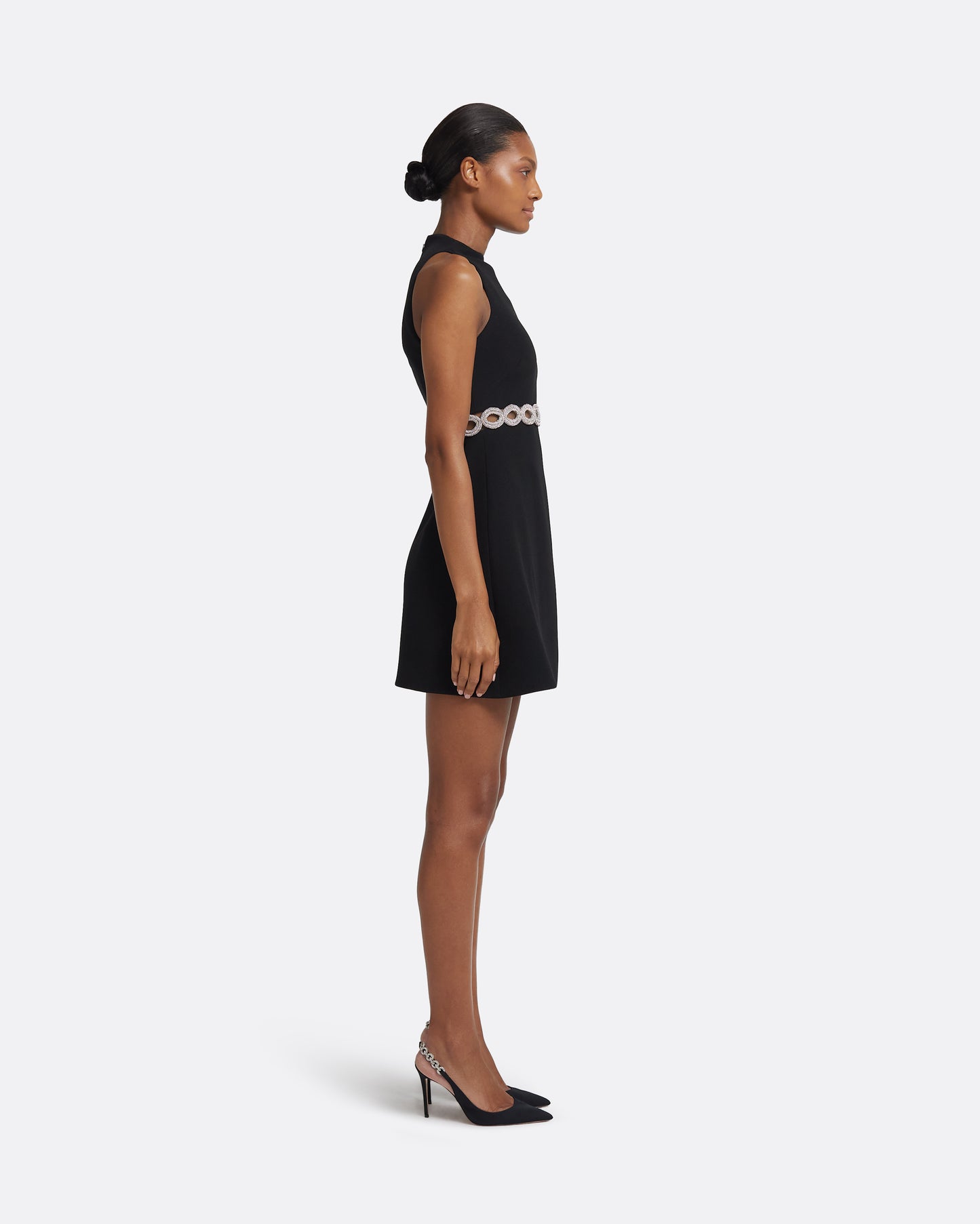 Jalian Short Dress in Black