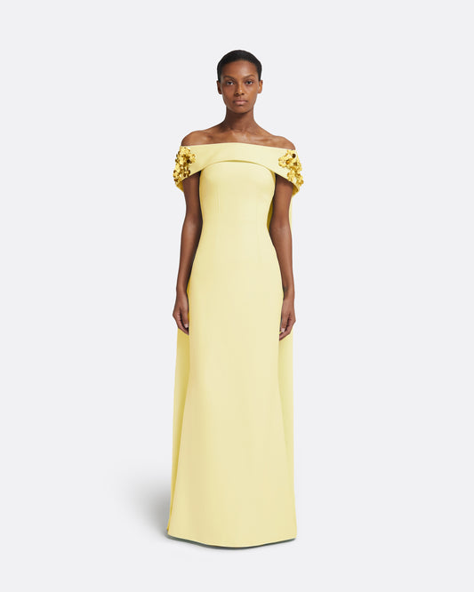 Arabella Harness With Soshin Dress in Pale Yellow