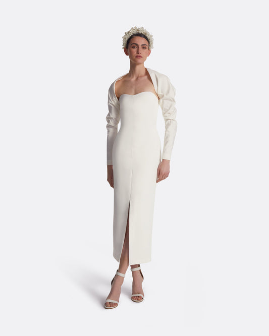 Romane Ivory Midi Dress