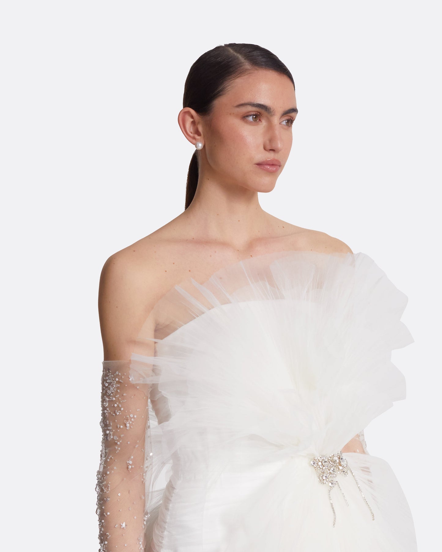 Tissy Ivory Short Dress