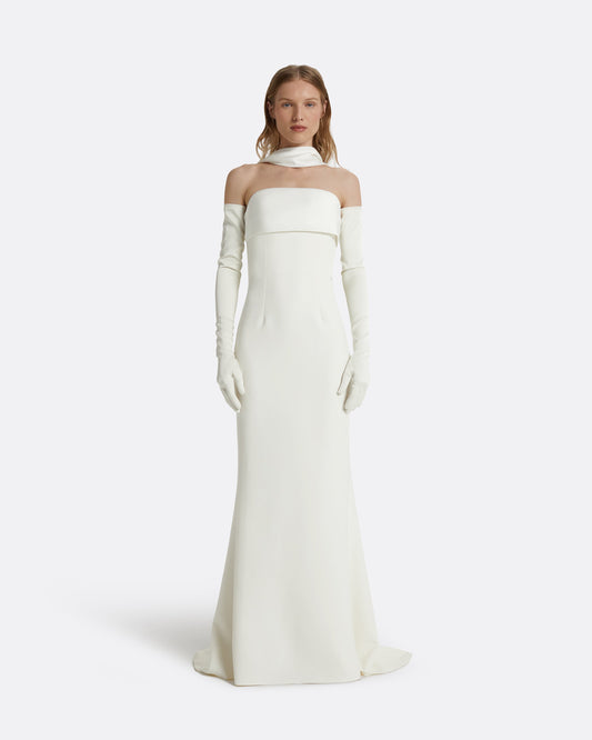 Roshana Ivory Long Dress