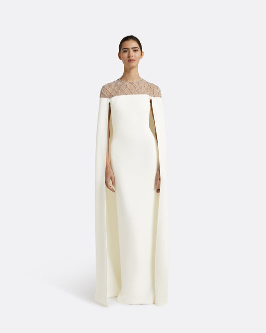 Ambere Ivory Long Dress