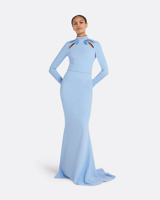 Kamala Soft Sky Long Dress