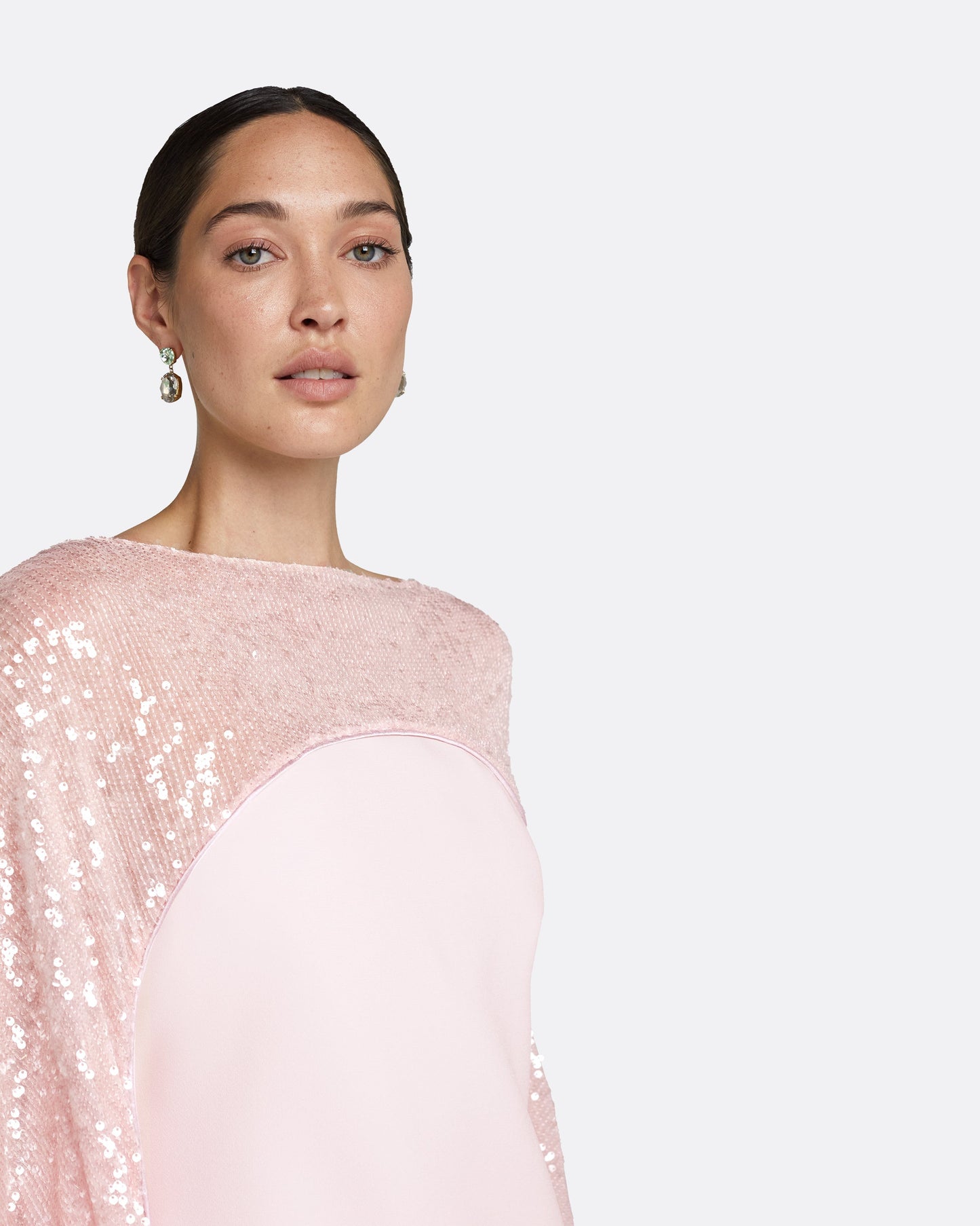 Almana Barely Pink Short Dress