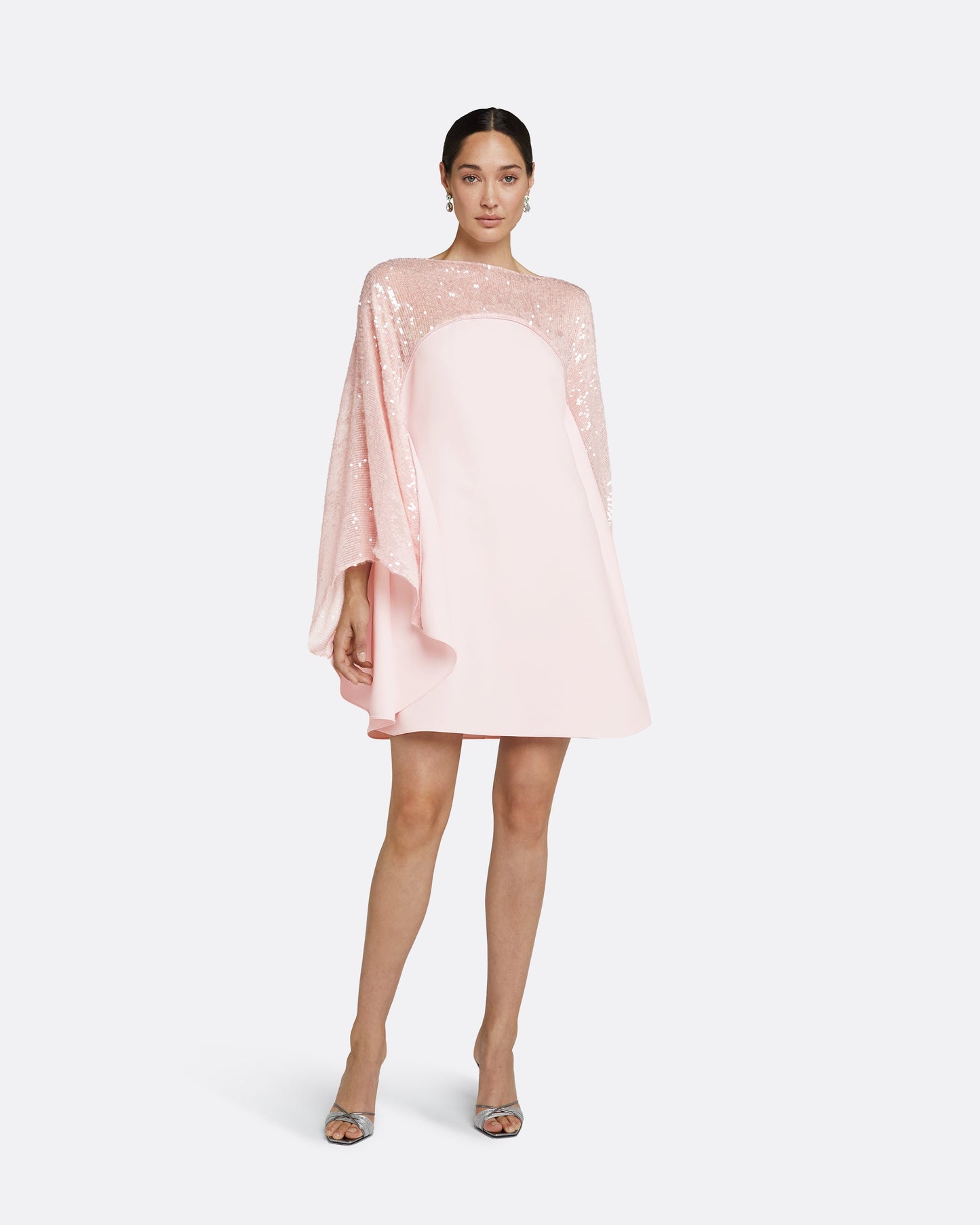 Almana Barely Pink Short Dress