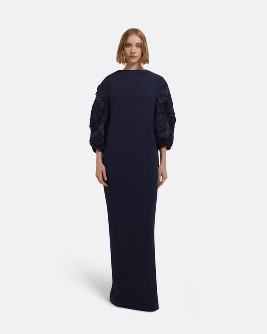 Amiren Long Dress in Navy on Maritime