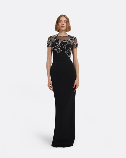 Solani Long Dress In Black