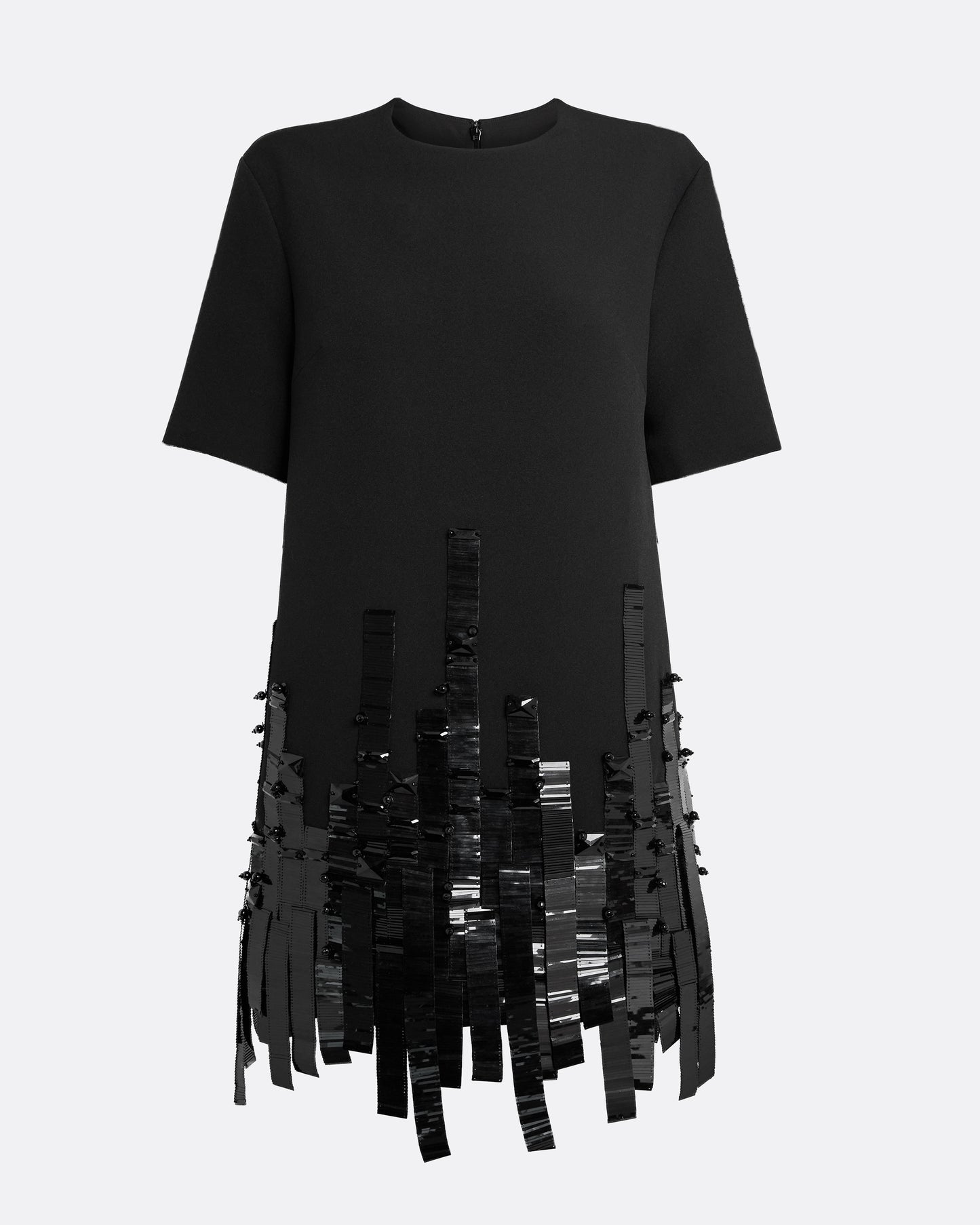 Ripley Short Dress in Black with Black