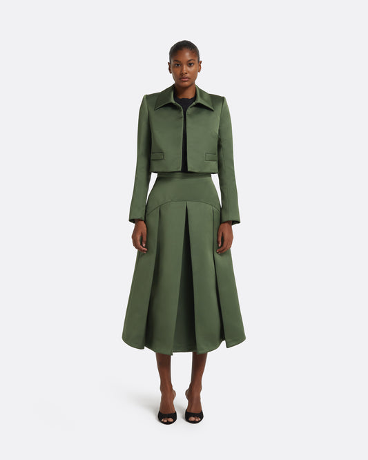 Archie Skirt in Moss Green