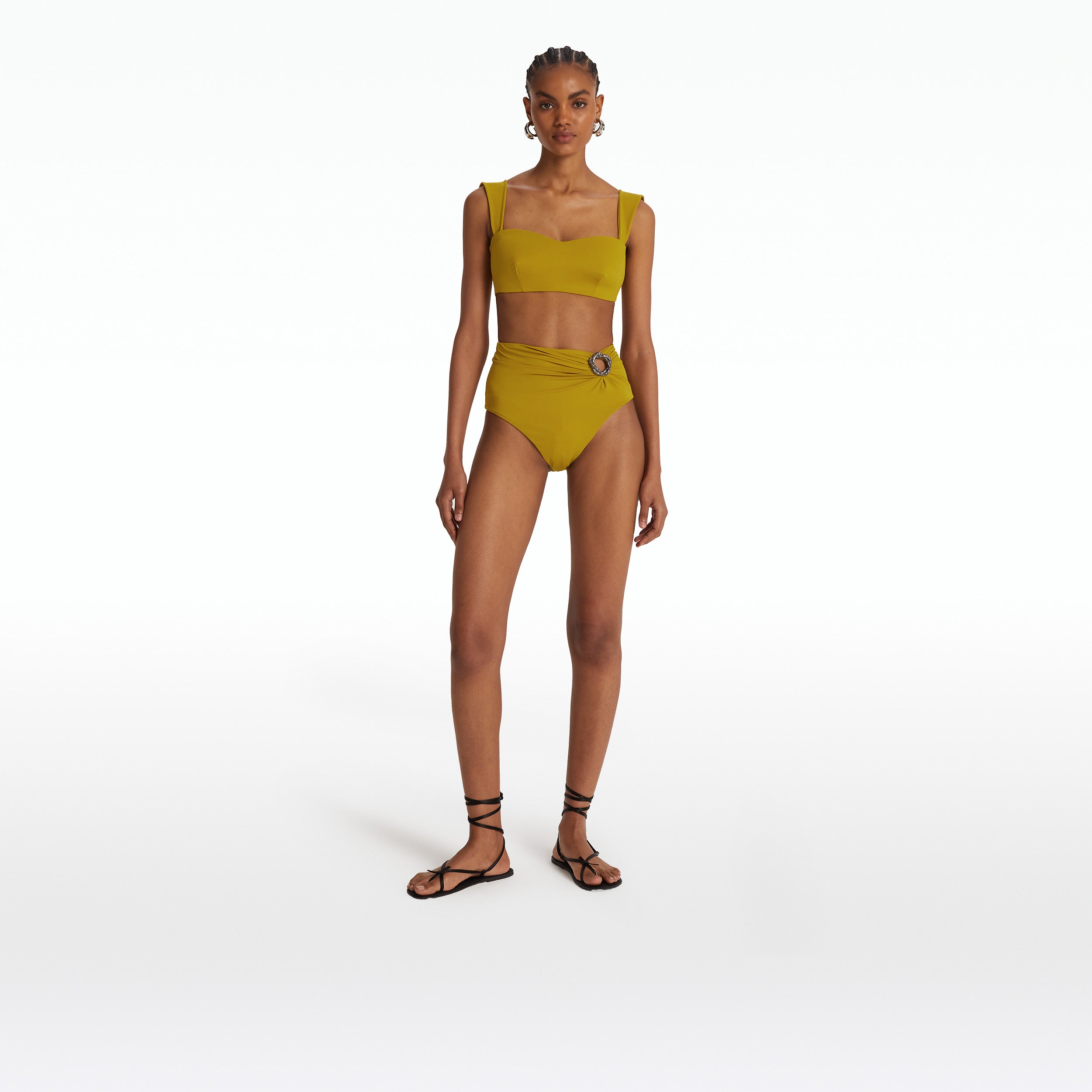 Willa Chartreuse Bikini Top