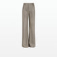 Narqis Taupe Vegan Leather Trousers