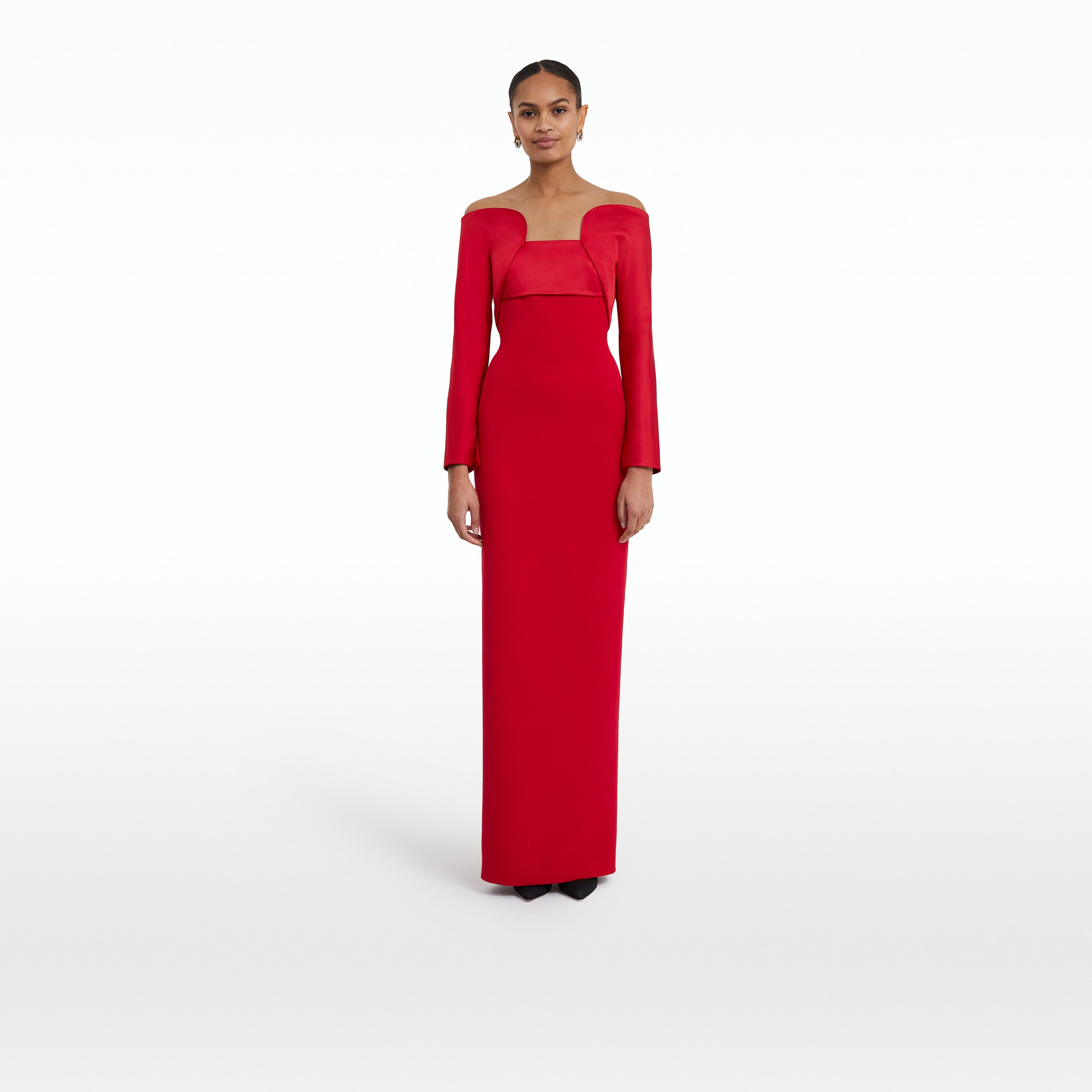 Liza Crimson Red Long Dress