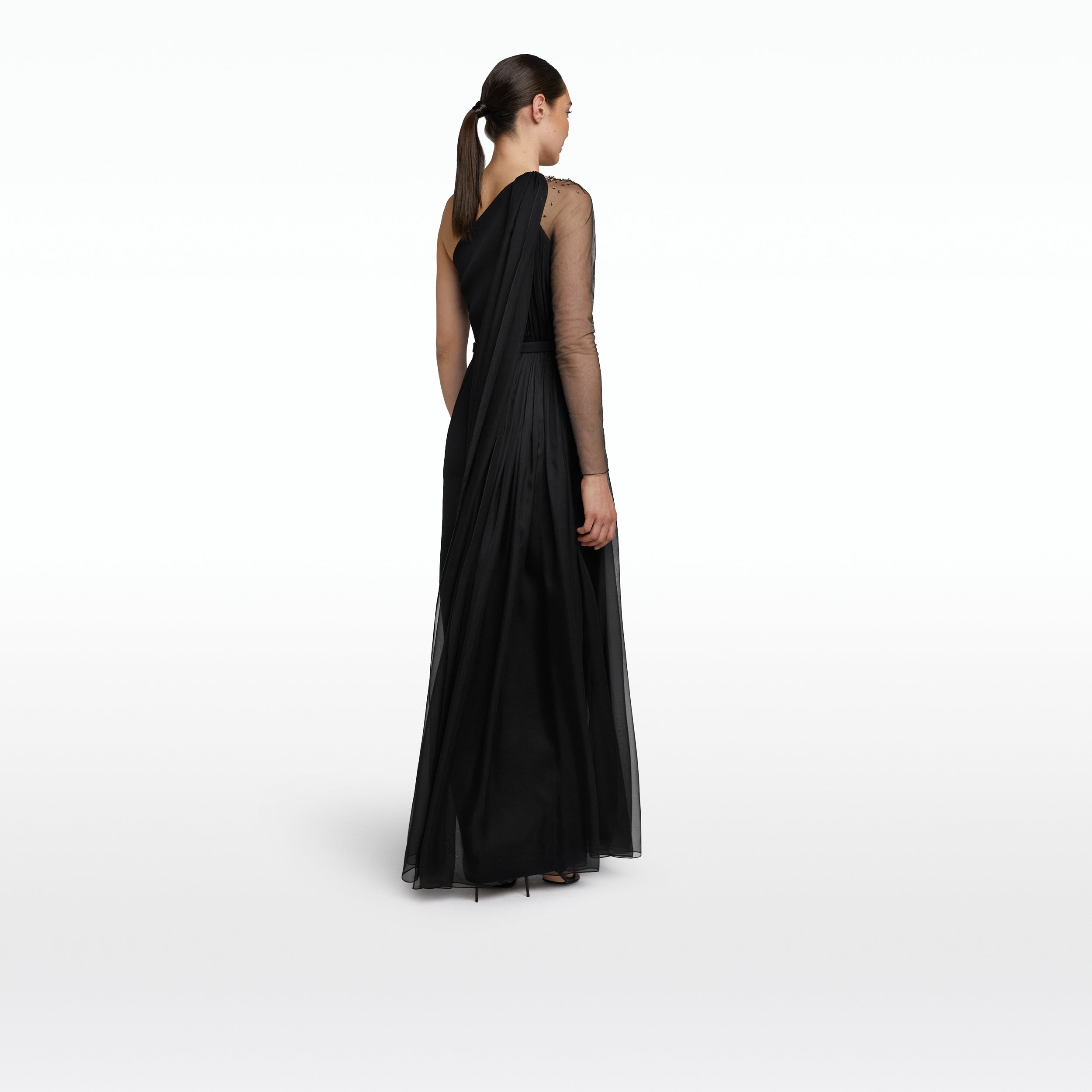 Anita Black Long Dress