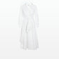 Asteria Ivory Cotton Midi Dress