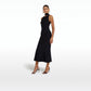 Chasca Black Knit Midi Dress