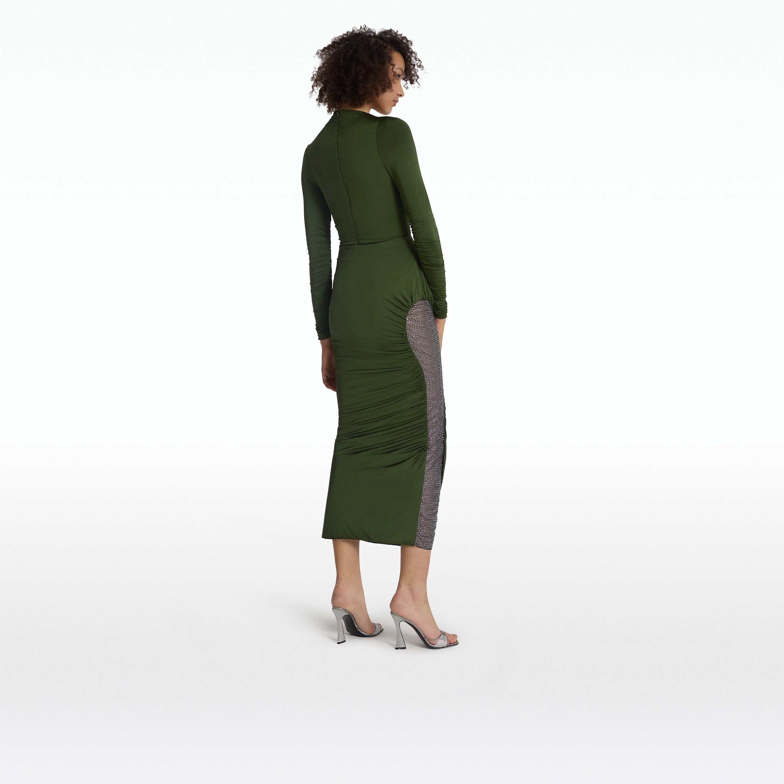 Jessica Olive Midi Dress