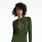 Jessica Olive Midi Dress