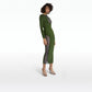 Jessica Olive Midi Dress