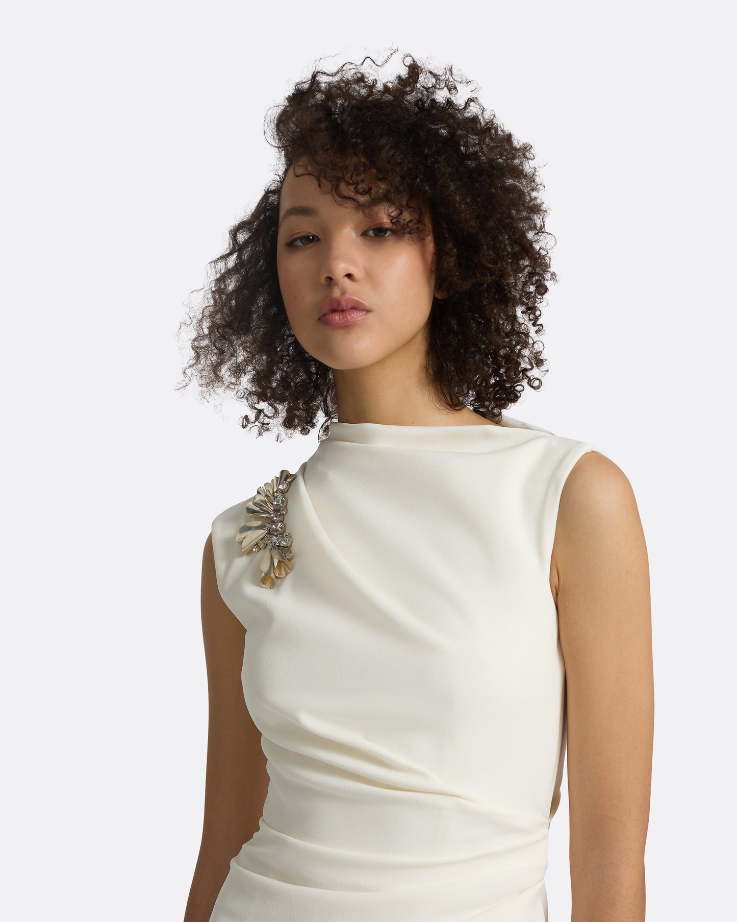 Salena Ivory Midi Dress