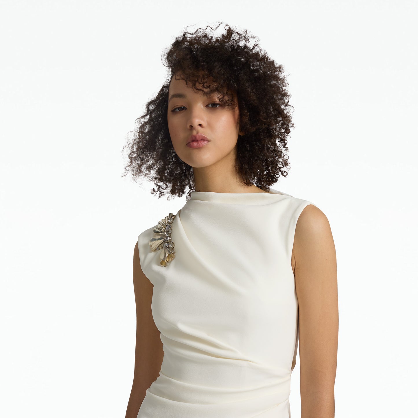 Salena Ivory Midi Dress