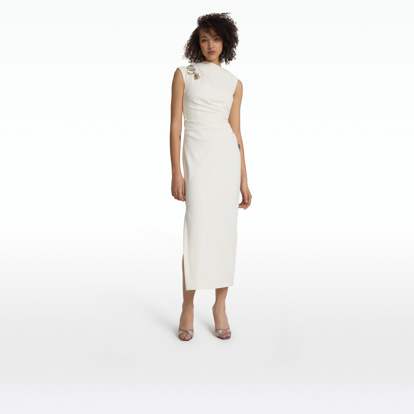 Salena Ivory Midi Dress