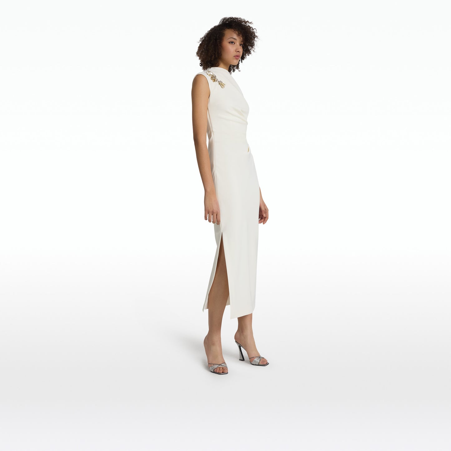 Salena Ivory Midi Dress