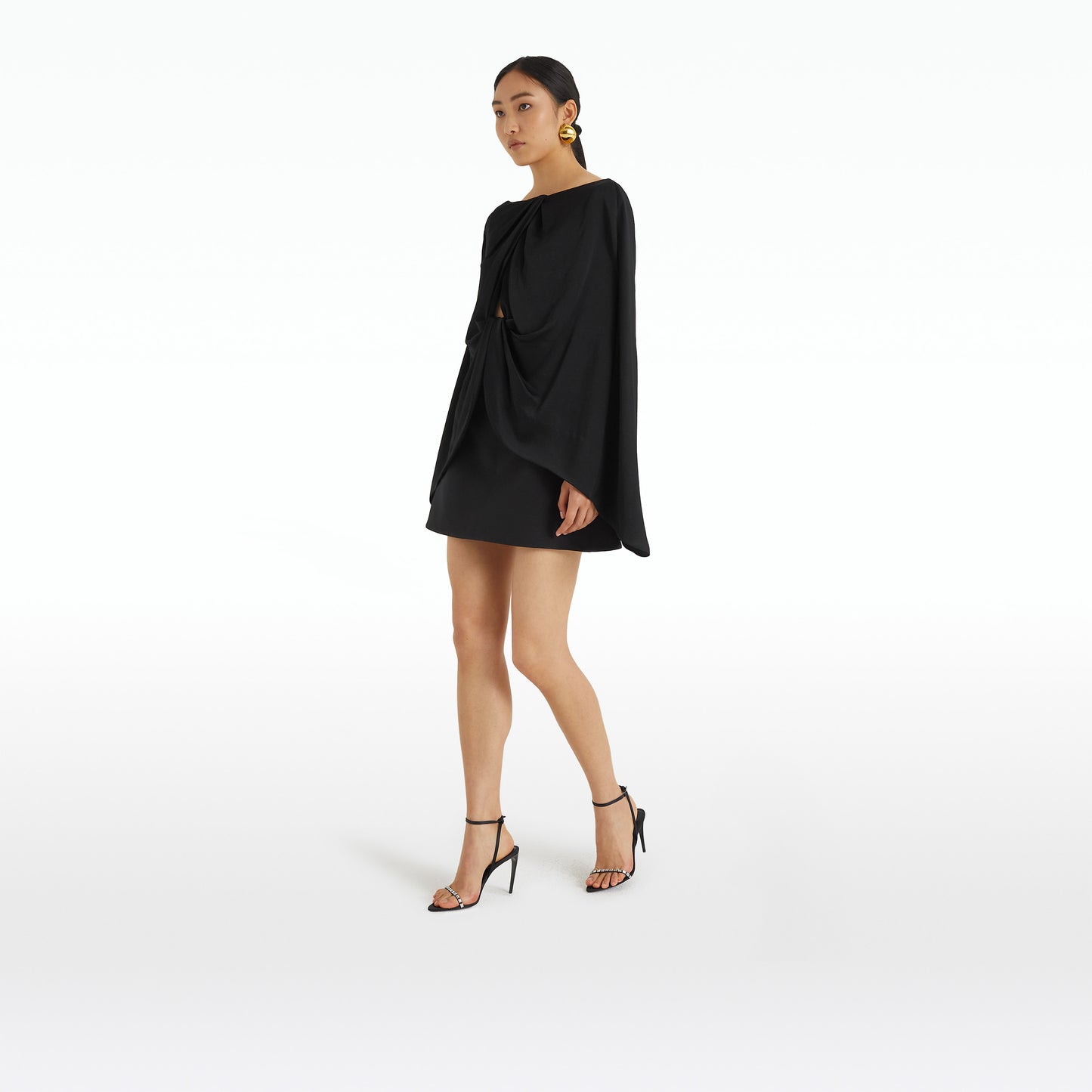 Julita Black Short Dress