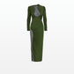 Jessica Olive Midi Dress