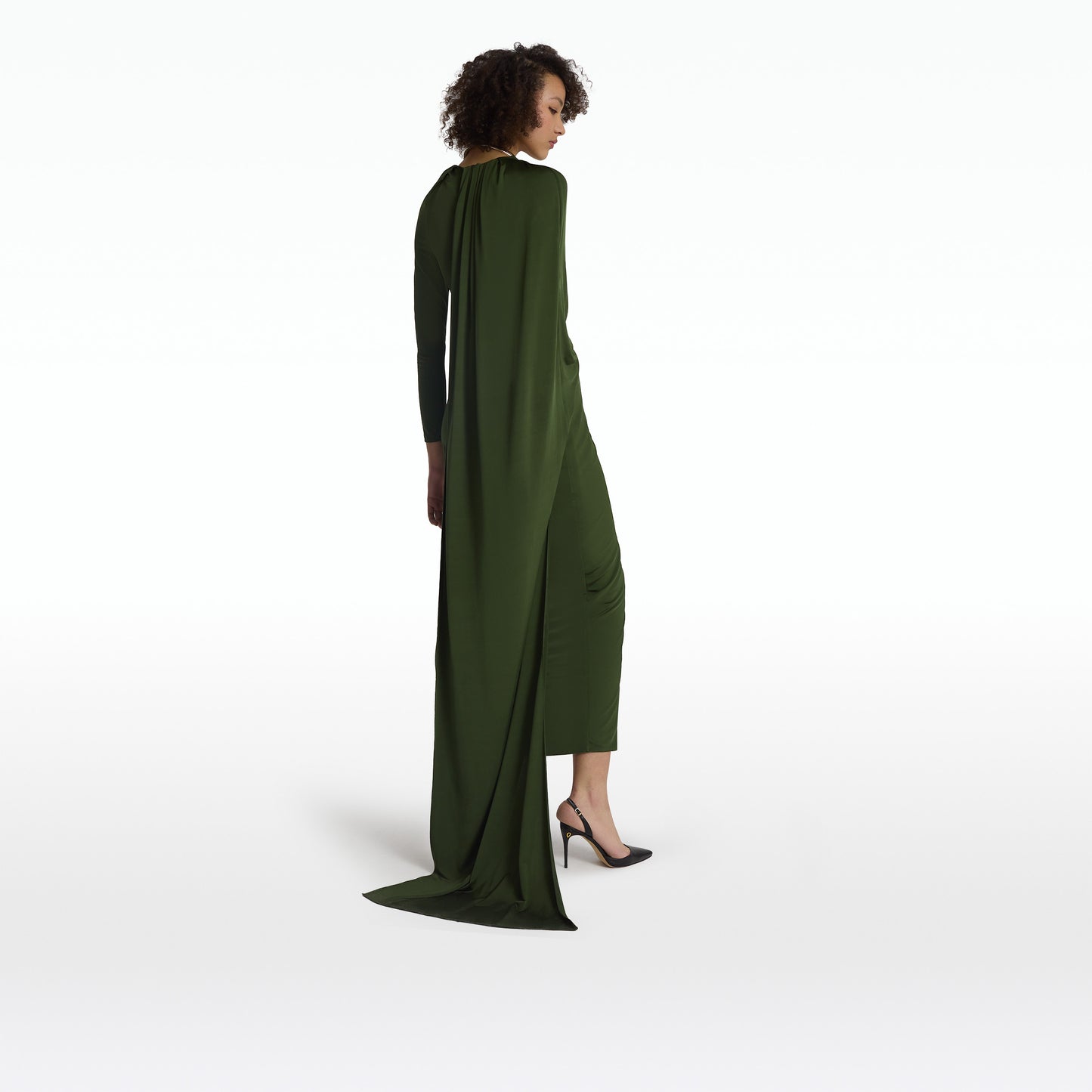Abrie Olive Long Dress