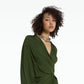 Abrie Olive Long Dress