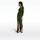Abrie Olive Long Dress