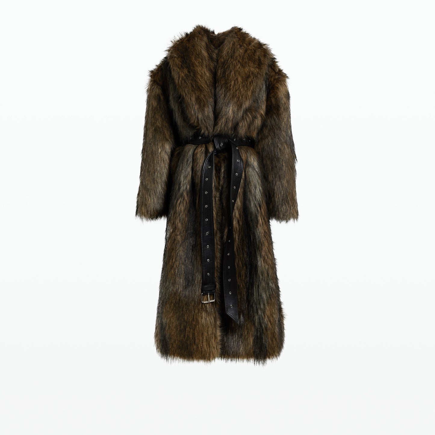 Anital Brown Faux Fur Coat