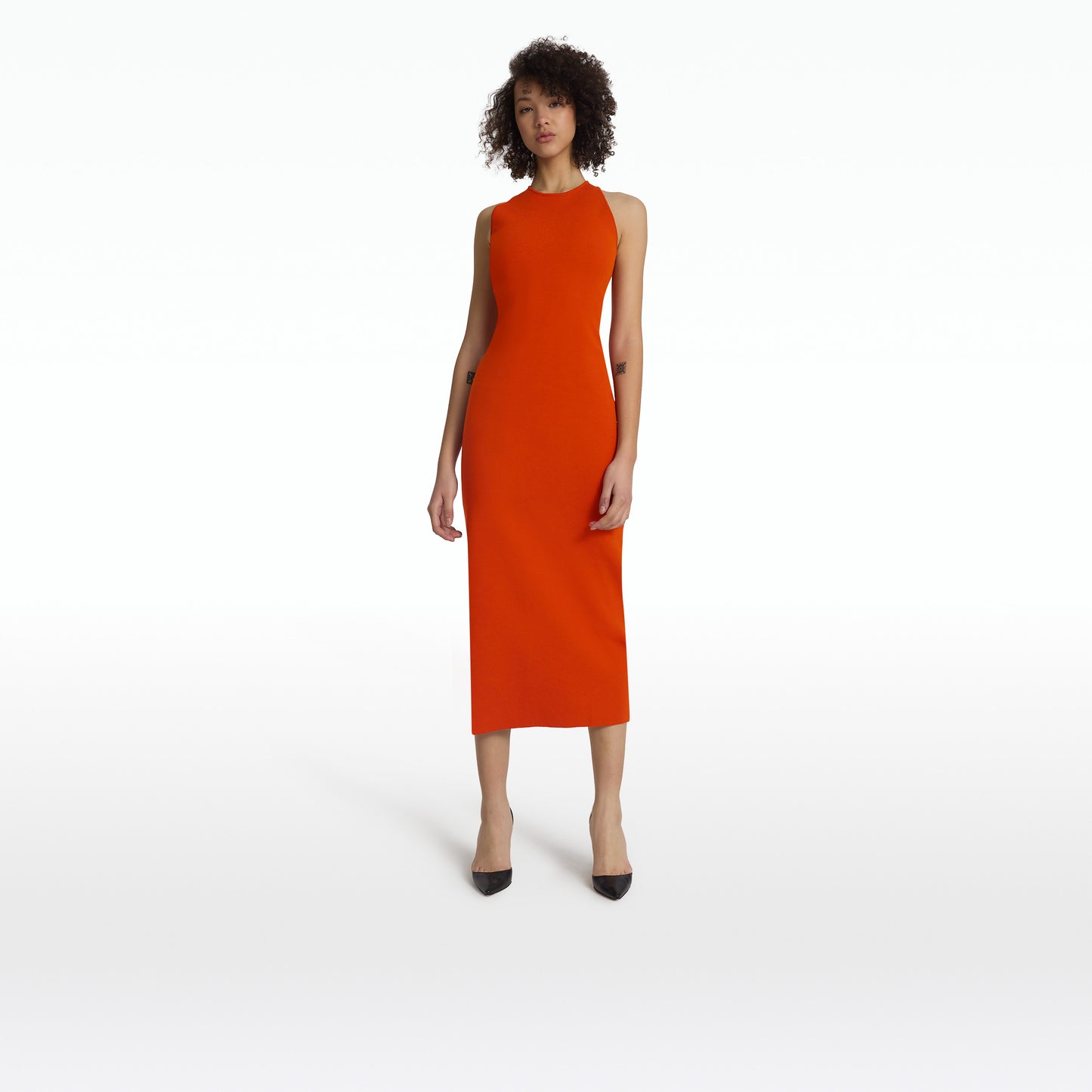 Medoran Walnut Knit Midi Dress