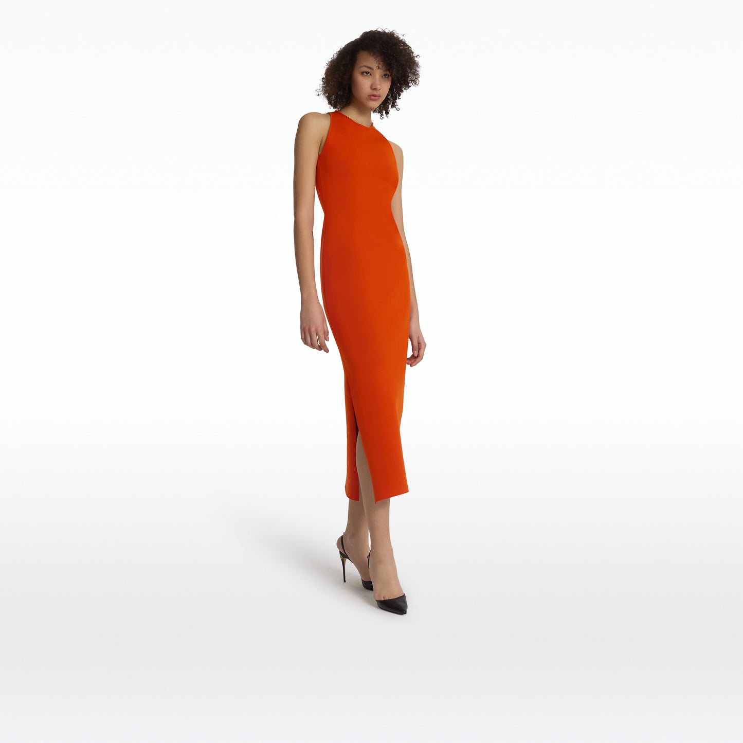 Medoran Walnut Knit Midi Dress