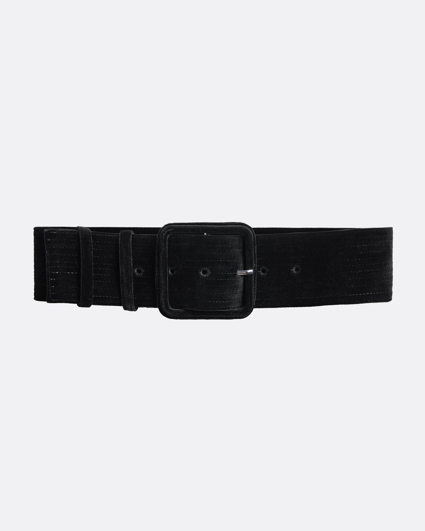 Waltonz Belt In Black Velvet