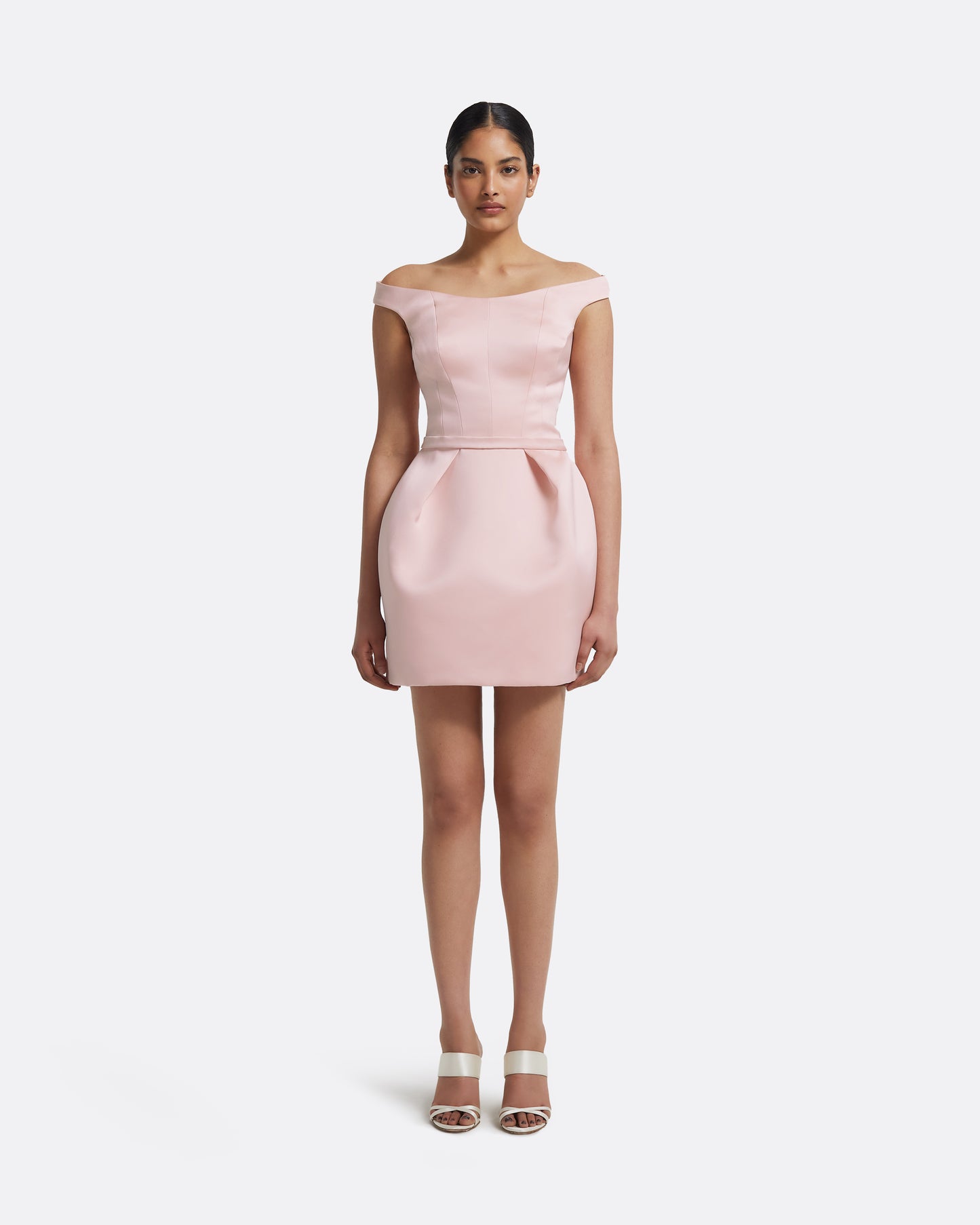 Senka Short Dress in Lotus Bloom