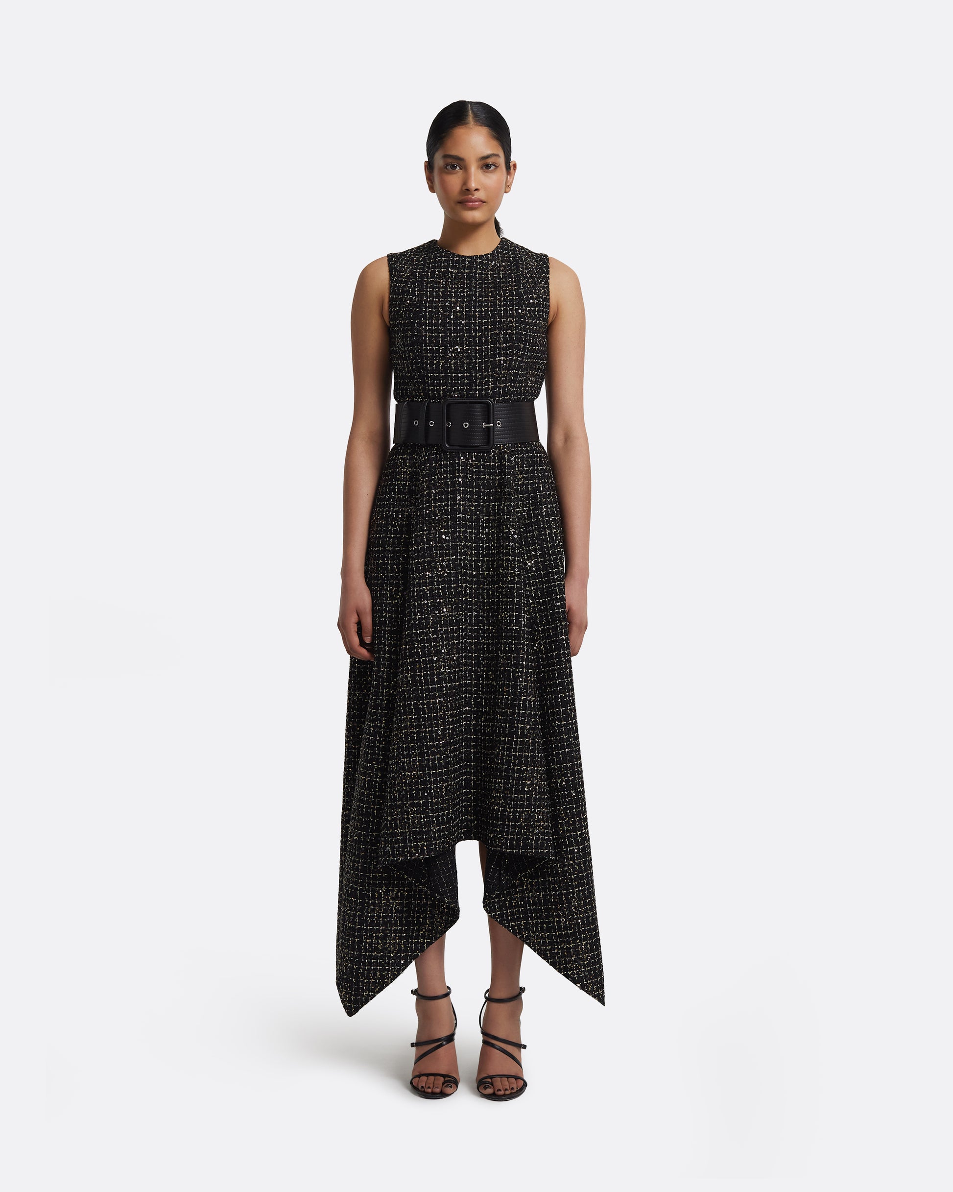 Okimi Dress in Black & Gold Safiyaa London Okimi Dress in Black & Gold Safiyaa London