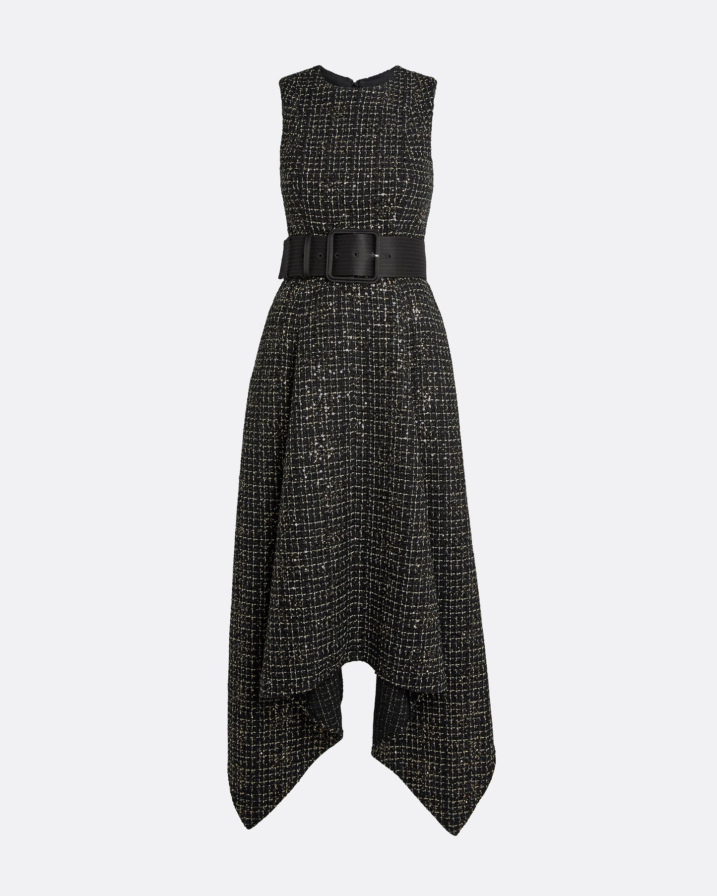 Okimi Dress in Black & Gold