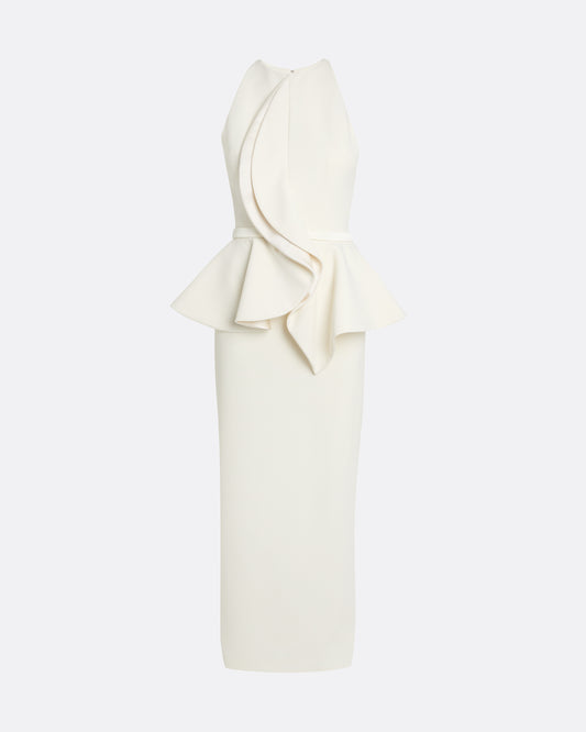 Riya Midi Dress in Ivory