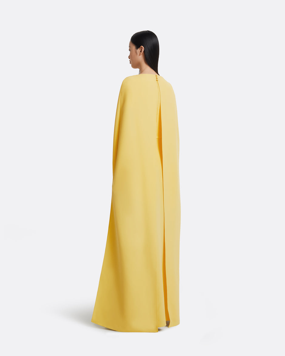 Long Ibiza Safnia Dress With Gold Foil